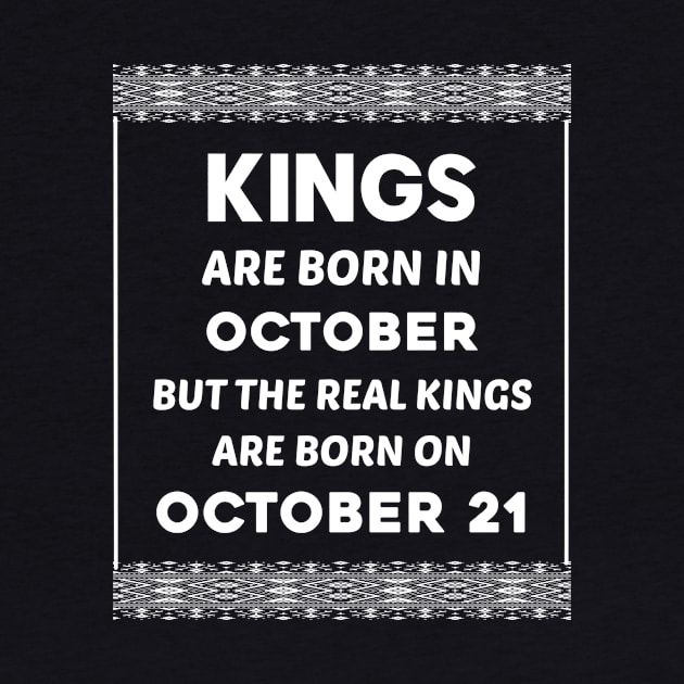 Birthday King White October 21 21st by blakelan128